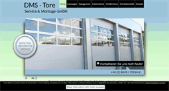 Desktop Screenshot of dms-tore.at