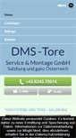 Mobile Screenshot of dms-tore.at